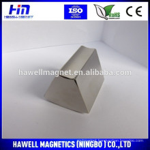Powerful rare earth trapezoidal shaped neodymium magnets N52 Used for wind generators